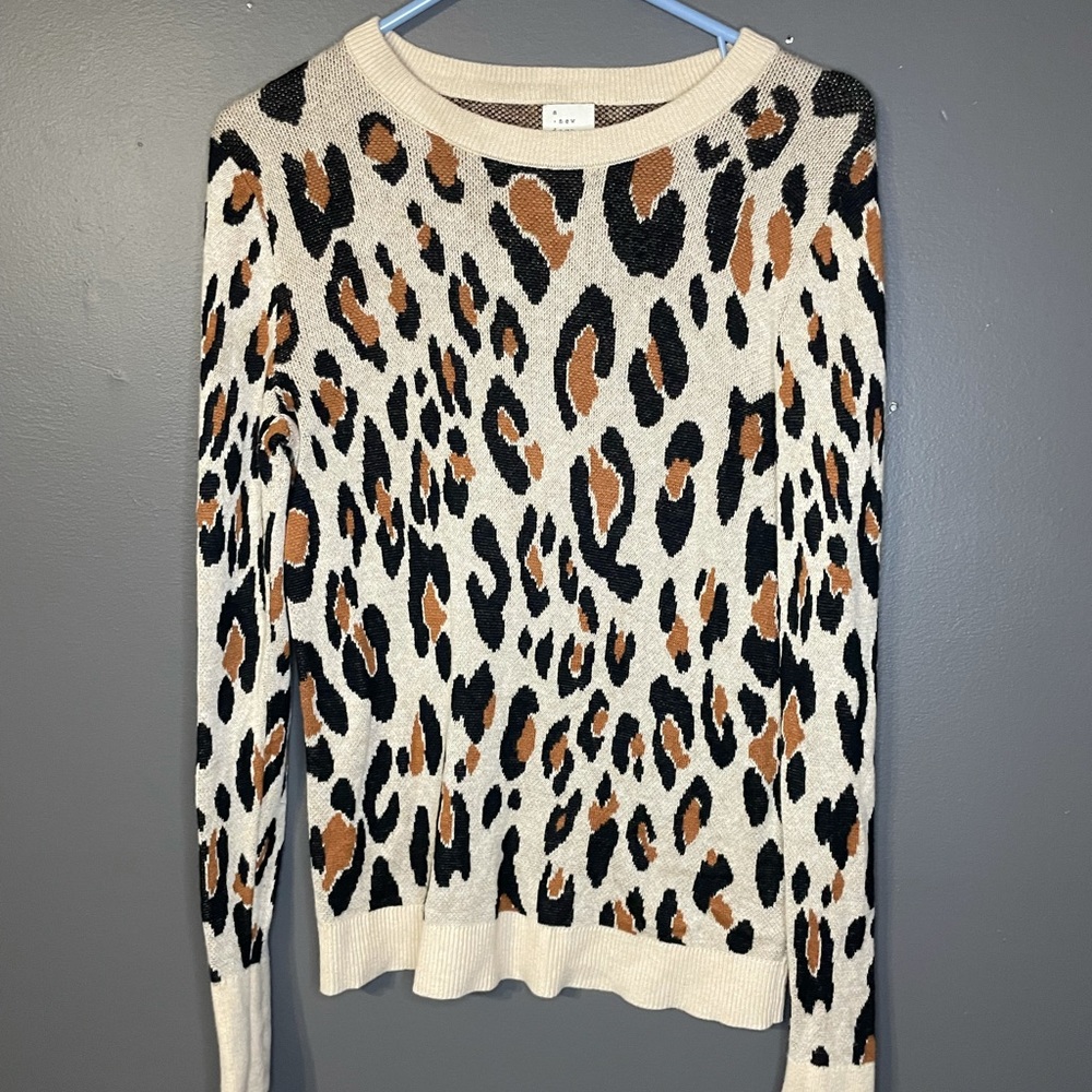 Cheetah print sweater